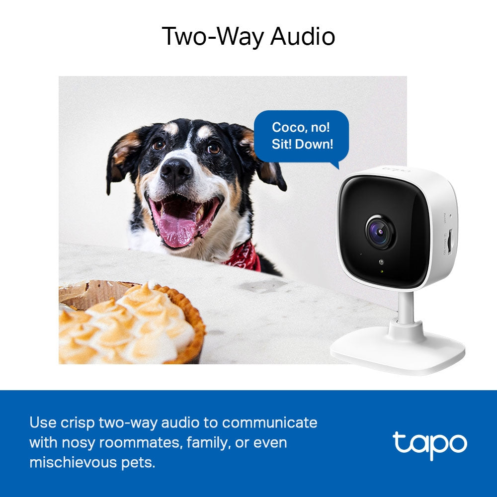 Tapo TC60 Mini Indoor 1080p Wi-Fi Security Camera Twin Pack