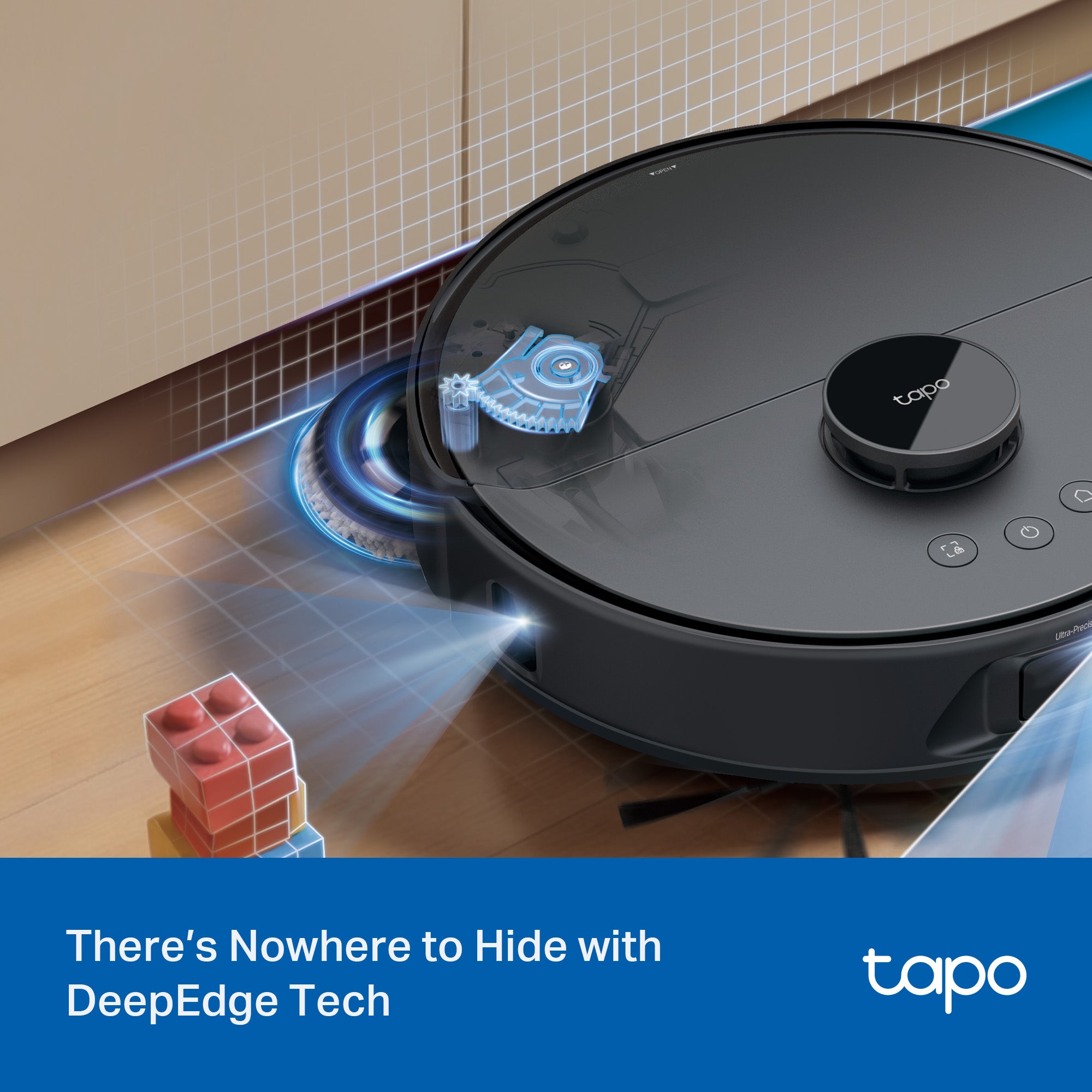 Tapo RV50 Pro Omni, AI Detection Robot Vacuum & Mop + All-in-One Self-Cleaning Station