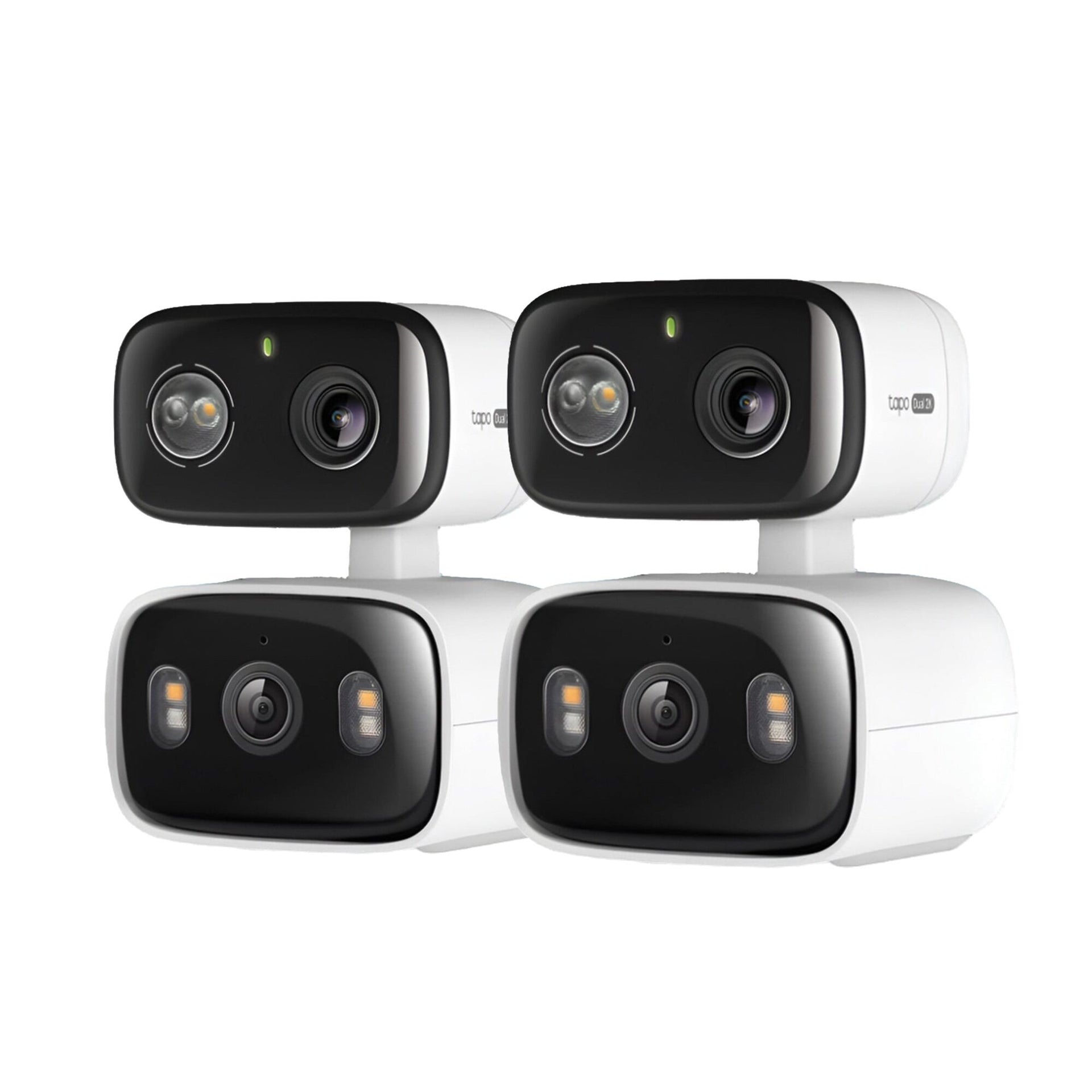 C246D Indoor Outdoor Dual Lens Security Camera Pan Tilt Zoom Twin Pack