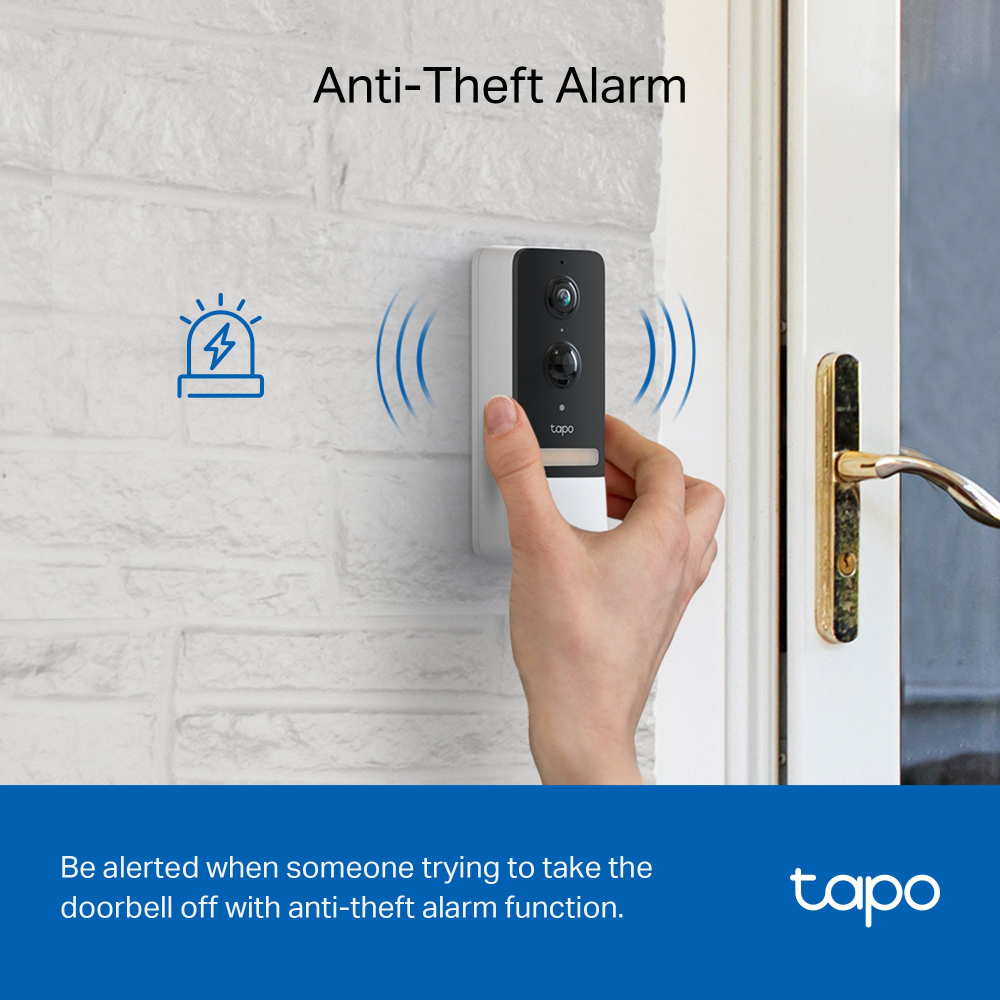 Tapo D230S1 Wireless Battery Video Doorbell + Chime & Hub Included