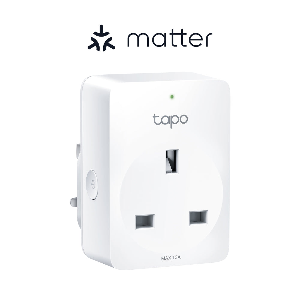 Tapo P110M Matter Compatible Mini Smart Wi-Fi Plug, Energy Monitoring