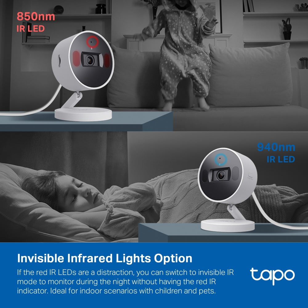 Tapo C125 Indoor 2K Wi-Fi Security Camera with Physical Privacy Shutter