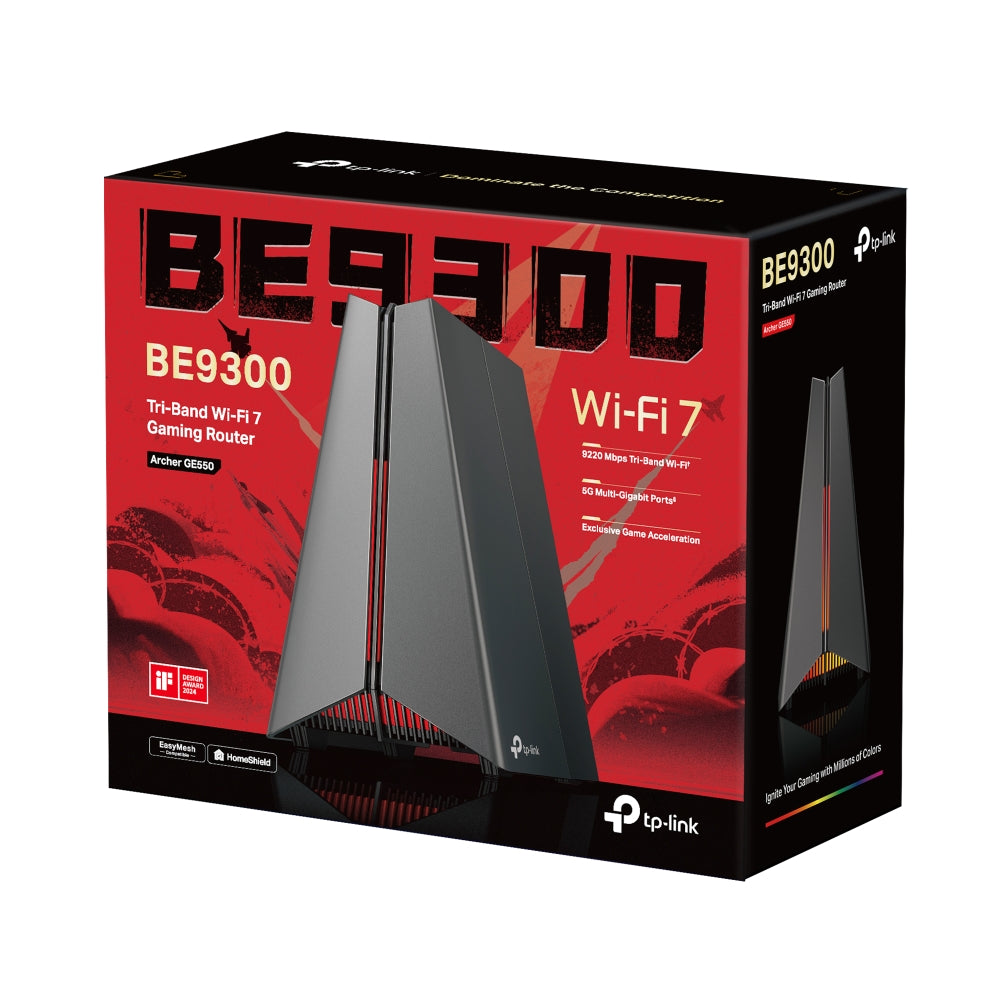 Archer GE550 BE9300 Tri-Band Wi-Fi 7 Gaming Router