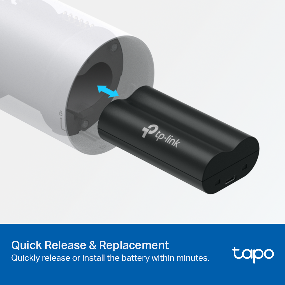Tapo A100 Battery Pack Large Capacity, Long-Lasting Life(available in mid Oct)