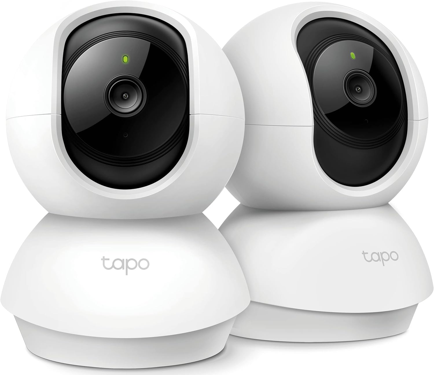Tapo C210P2 Indoor 2K Pan/Tilt/Zoom Security Camera Set with Advanced Night Vision