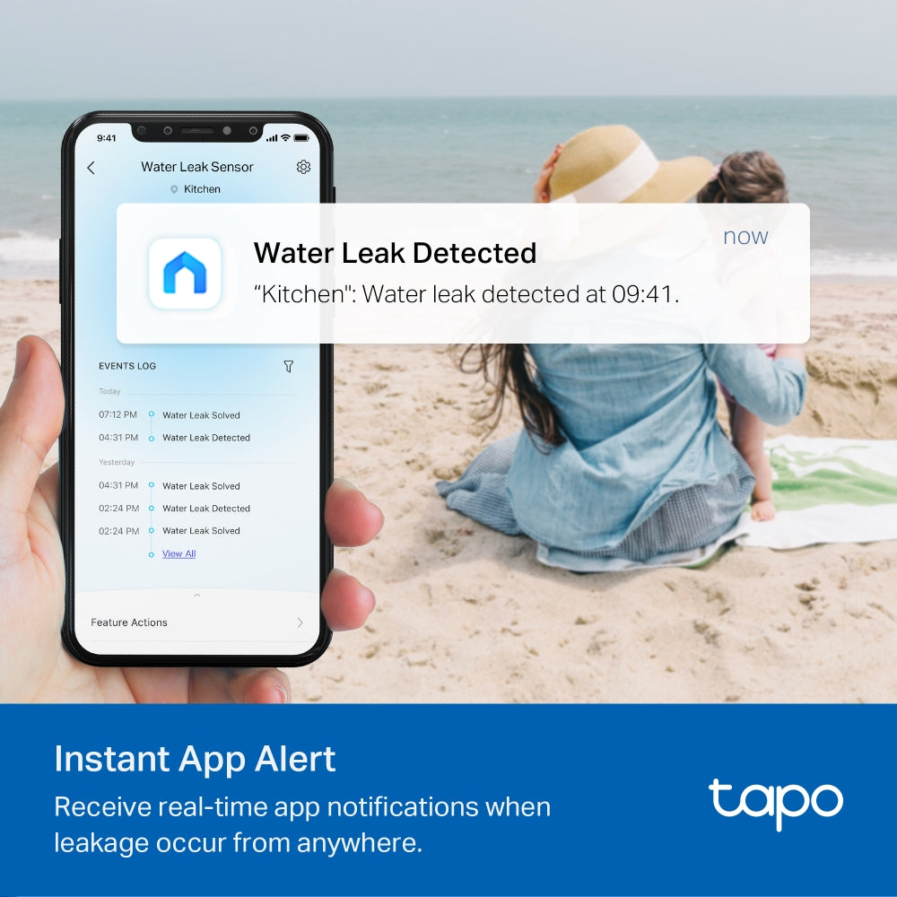 Smart Water Leak Sensor, Tapo T300 Twin Pack