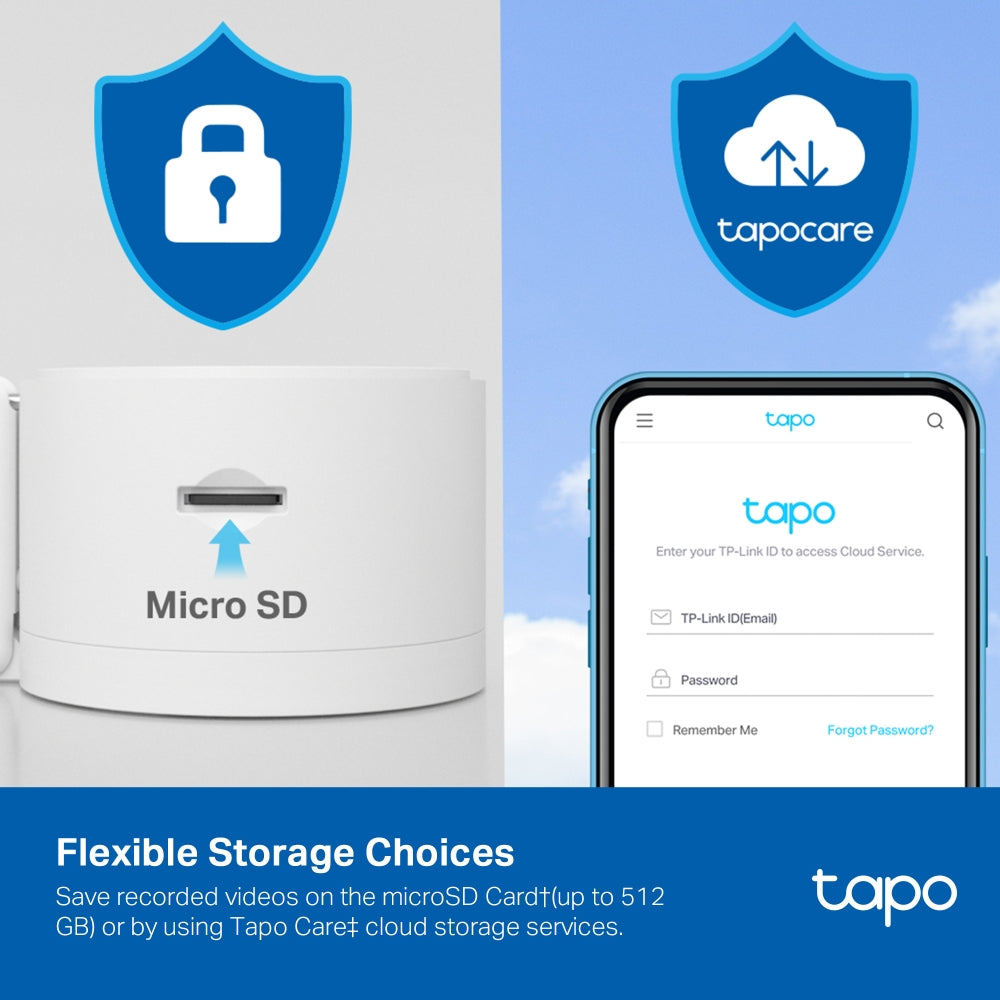Tapo C125 Indoor 2K Wi-Fi Security Camera with Physical Privacy Shutter