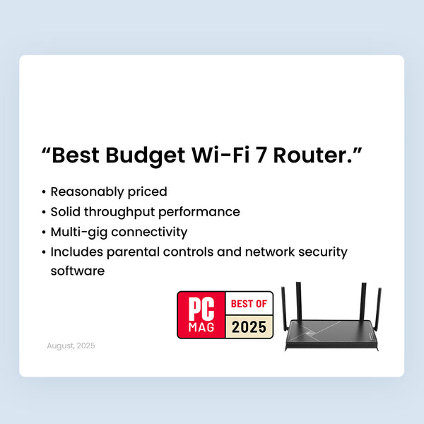 Archer BE3600, Dual-Band Wi-Fi 7 Router
