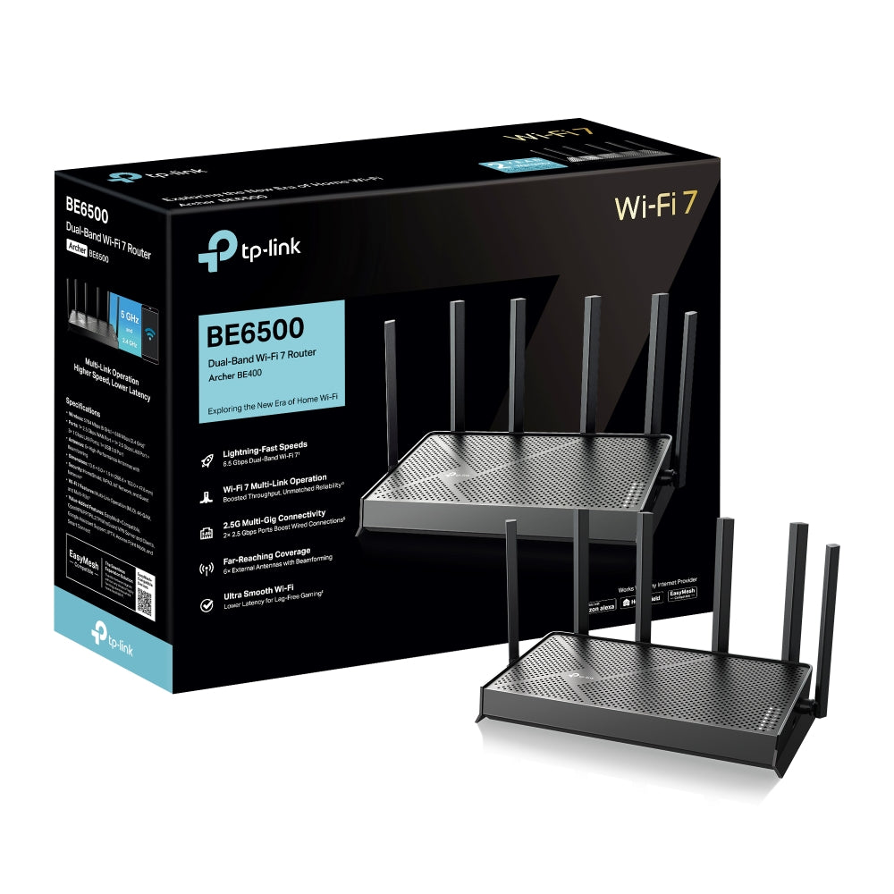 ルーター・ネットワーク機器 TP-Link Archer BE400 BE6500 Wi-Fi7 Archer BE400 BE6500 Dual-Band Wi-Fi 7 Router