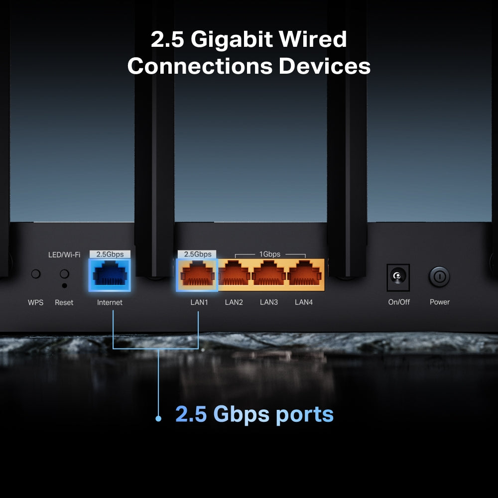 Archer BE400 BE6500 Dual-Band Wi-Fi 7 Router