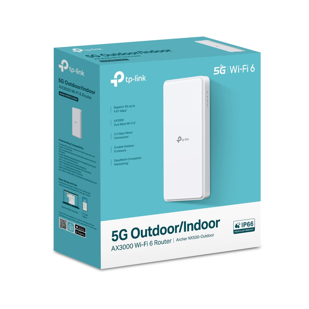 Archer NX500-Outdoor, 5G AX3000 Wi-Fi 6 Outdoor Router