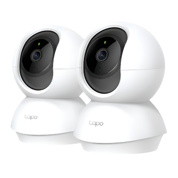 Pan Tilt Indoor Wi-Fi Camera, 1080P, Advanced Night Vision, Tapo TC70 Twin