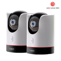 Tapo C225 Indoor 2K Wi-Fi Security Camera with Pan/Tilt/Zoom Twin Pack