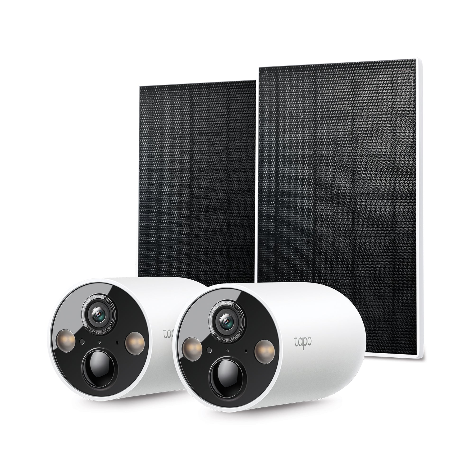 Solar-Powered Security Camera Kit, 2K QHD, Colour Night Vision, Tapo C425 KIT Twin Pack
