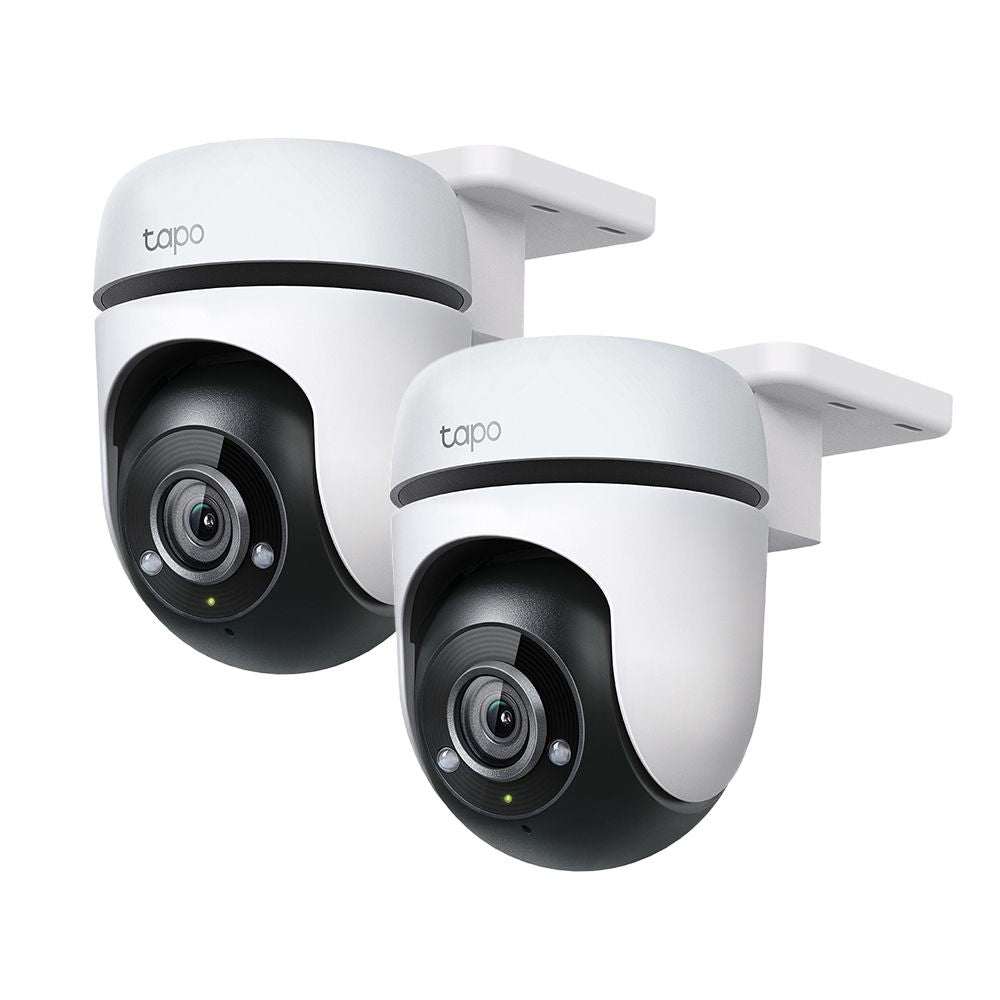 Tapo C500 Outdoor Pan/Tilt Security Wi-Fi Camera, 1080P Full HD, 360° Visual, Twin pack