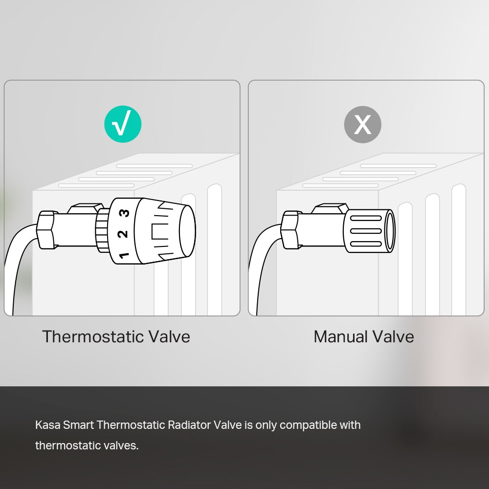 3-Kasa Smart Thermostatic Radiator Valve with Hub, Supports Kasa App, KE100 TKIT