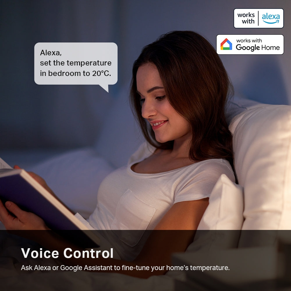 Kasa Smart Thermostatic Radiator Valve Add-on, Supports Kasa App, KE100