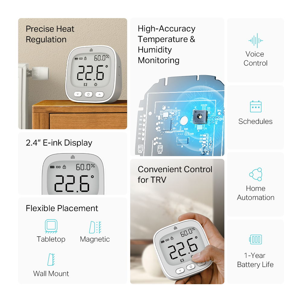 Kasa Room Thermostat, Supports Kasa App, KE110