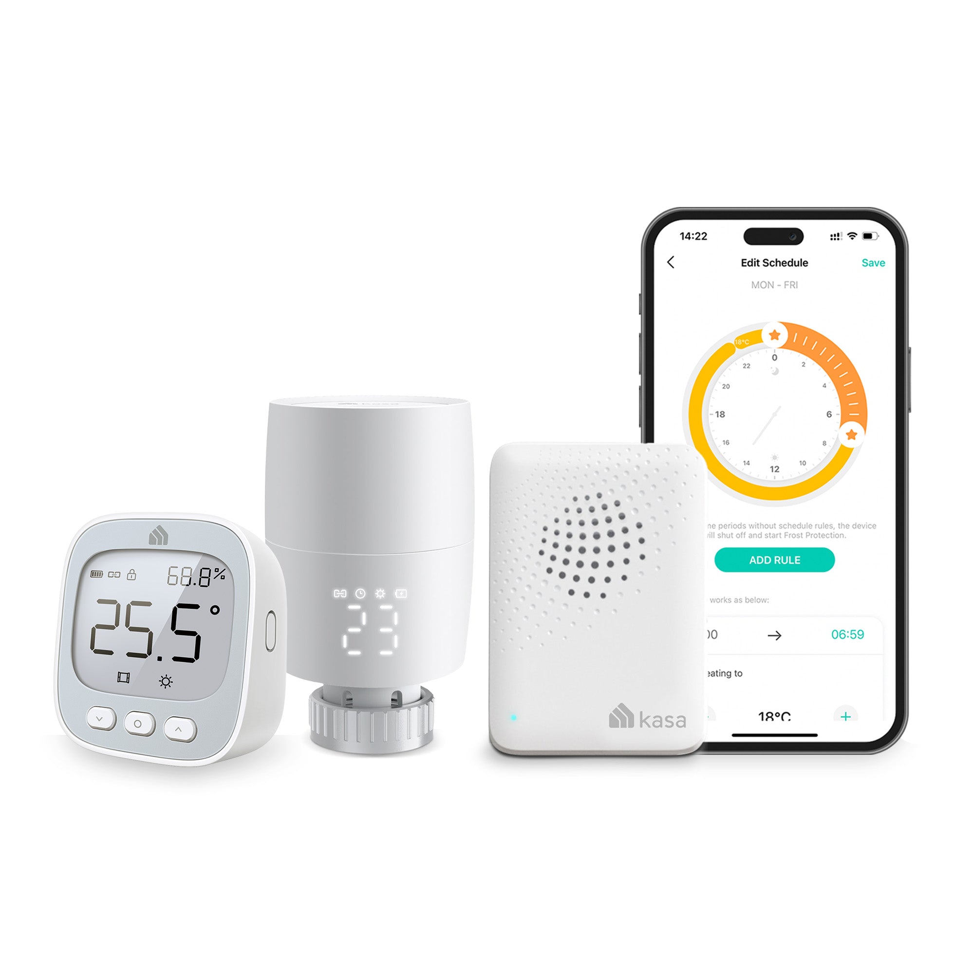 Kasa Smart Radiator Valve & Room Thermostat Bundle