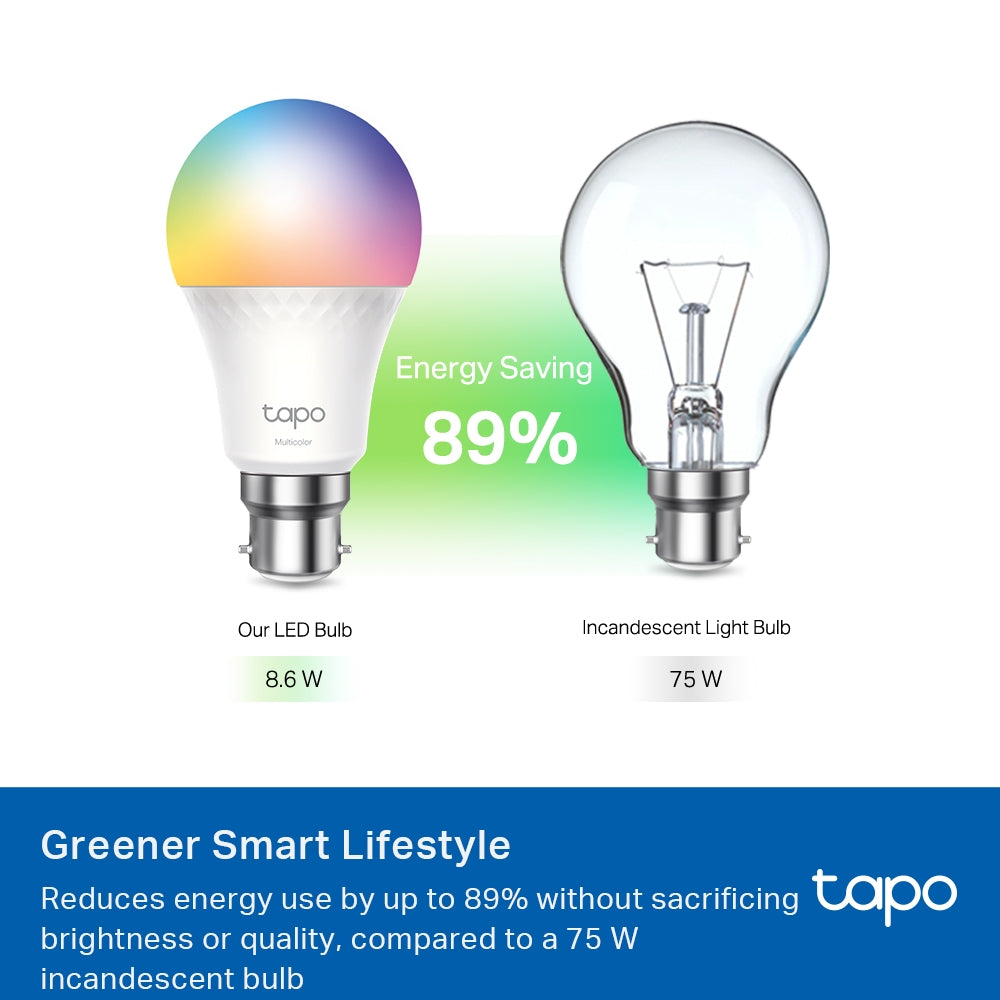 Matter Compatible B22 Bulb, Extra Bright, Tapo L535B