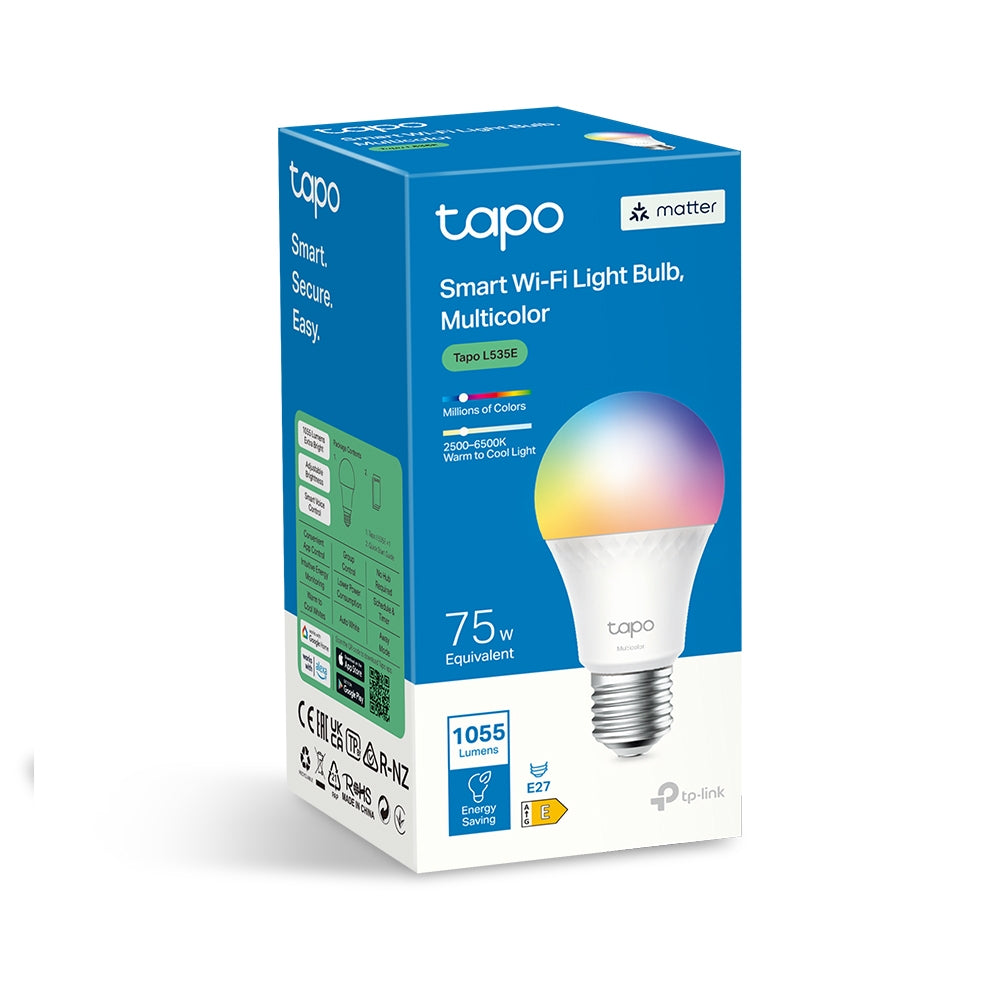 Matter Compatible E27 Bulb, Extra Bright, Tapo L535E