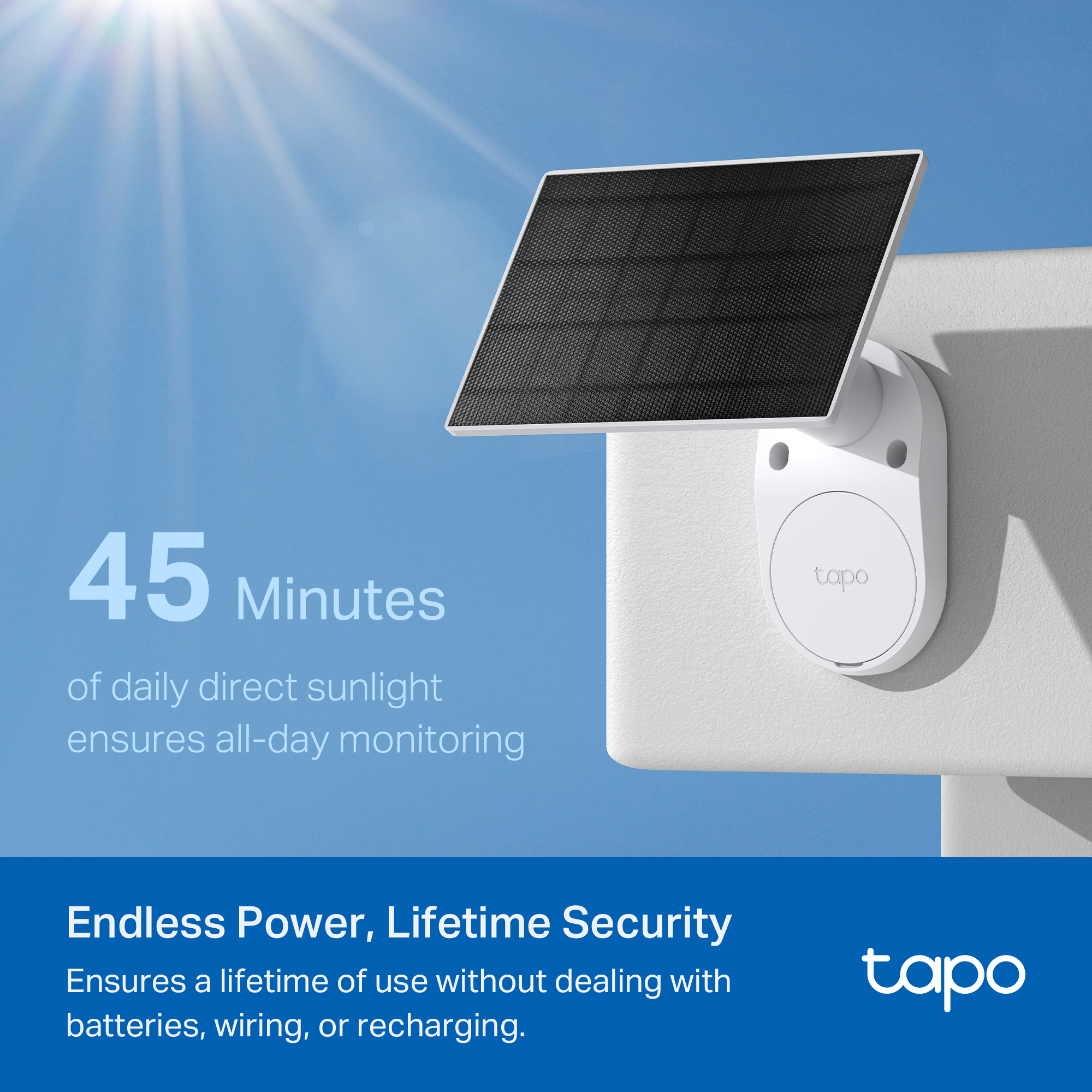 Tapo SolarCam TC82 KIT, 2K 3MP, Colour Night Vision, Twin Pack