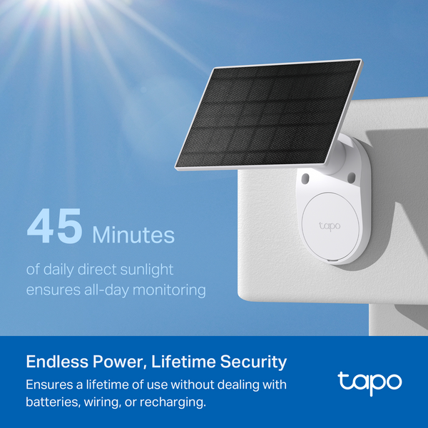 Tapo TC82 KIT 2K Solar-Powered Security Camera Twin Pack