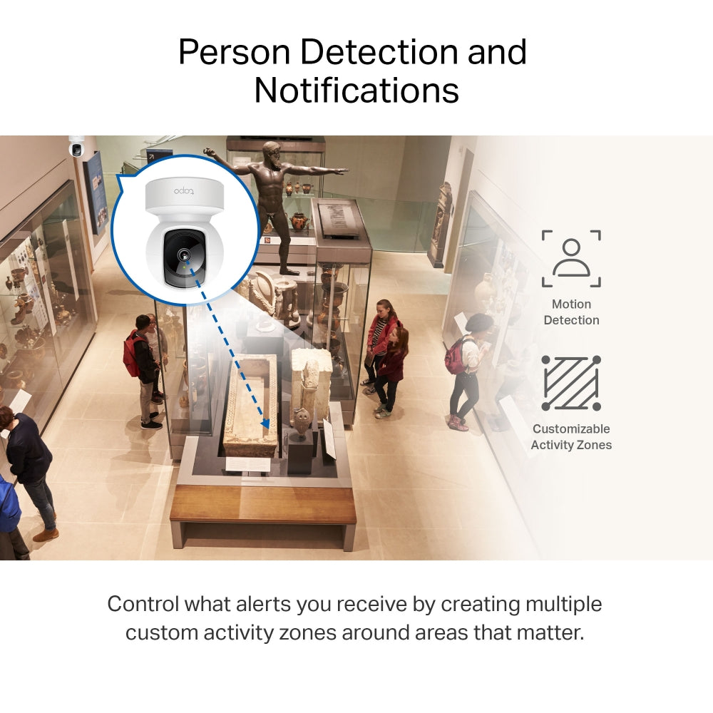 Tapo C212 Indoor 2K Ethernet/Wi-Fi Security Camera with Pan/Tilt/Zoom