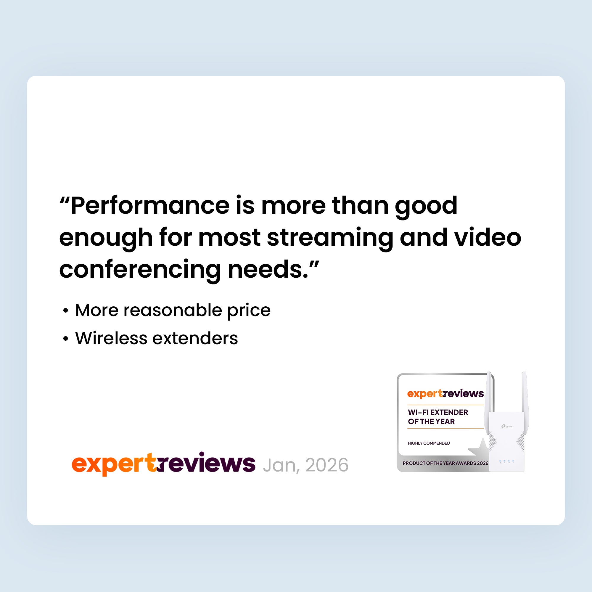 RE225BE, BE3600 Dual-Band Wi-Fi 7 Range Extender