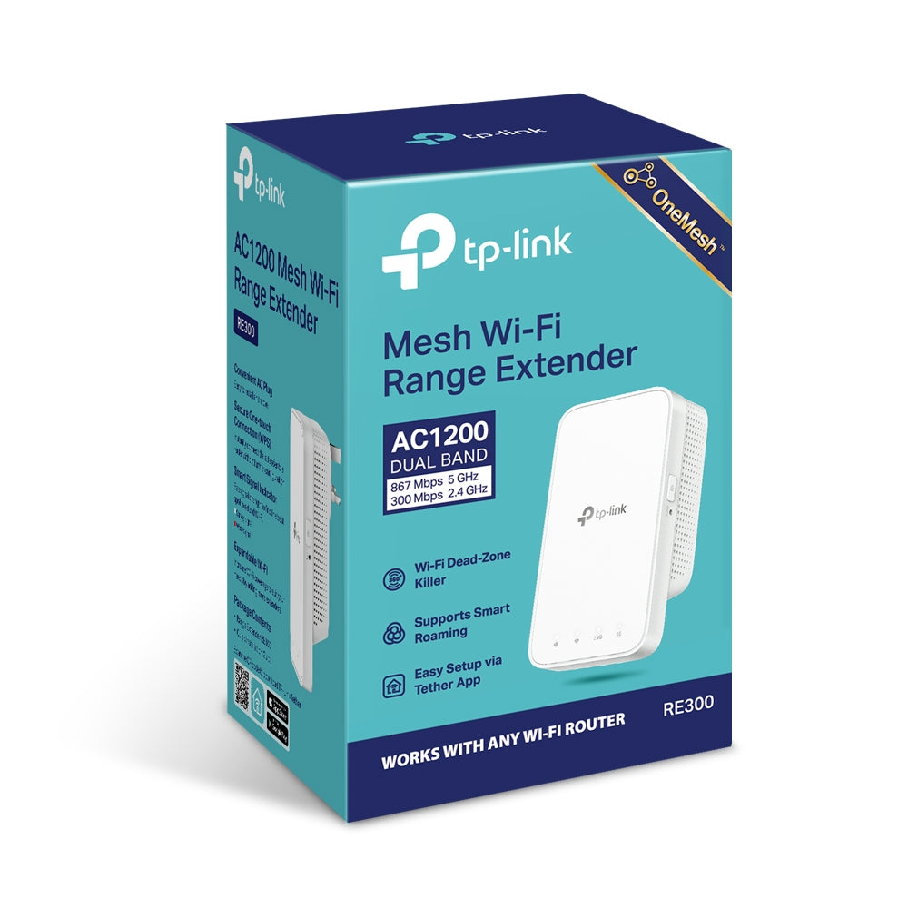 RE300 AC1200 Mesh Wi-Fi Range Extender