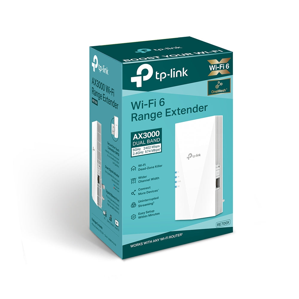 RE700X, AX3000 Mesh WiFi 6 Extender