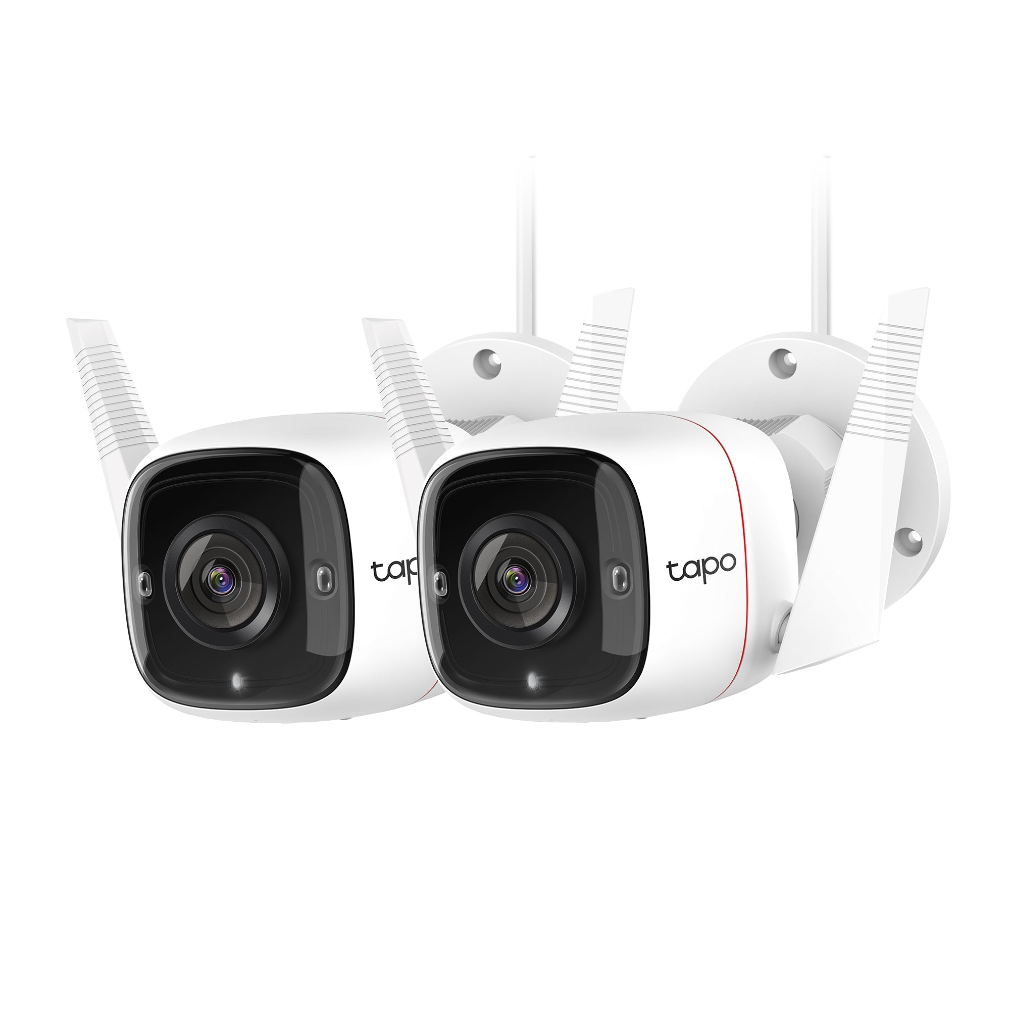 Tapo TC65 Wired/Wireless 2K Outdoor Security Camera Twin Pack