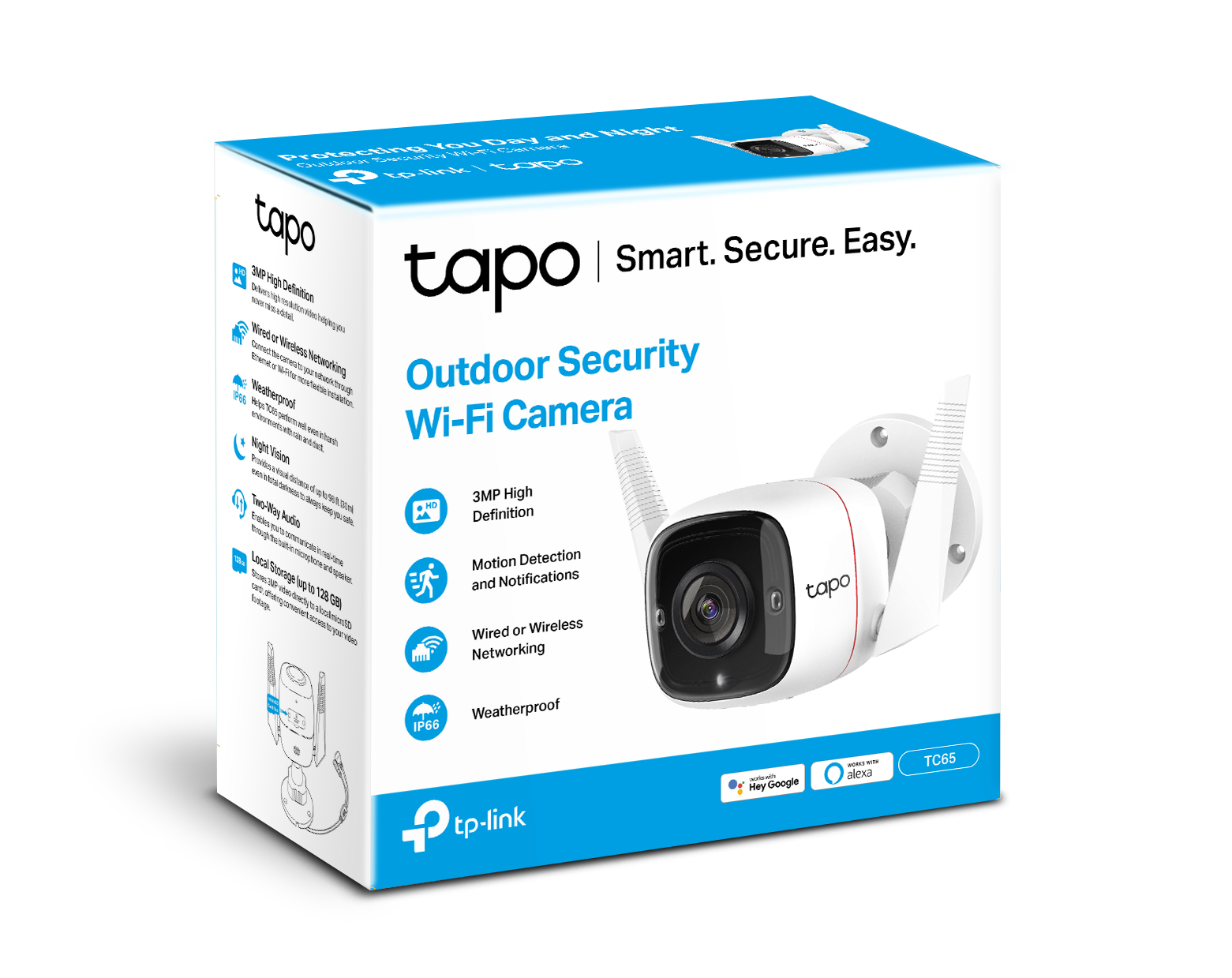 Tapo TC65 Wired/Wireless 2K Outdoor Security Camera