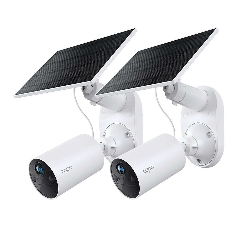 TC82 KIT 2K Solar Powered Security Camera Twin Pack