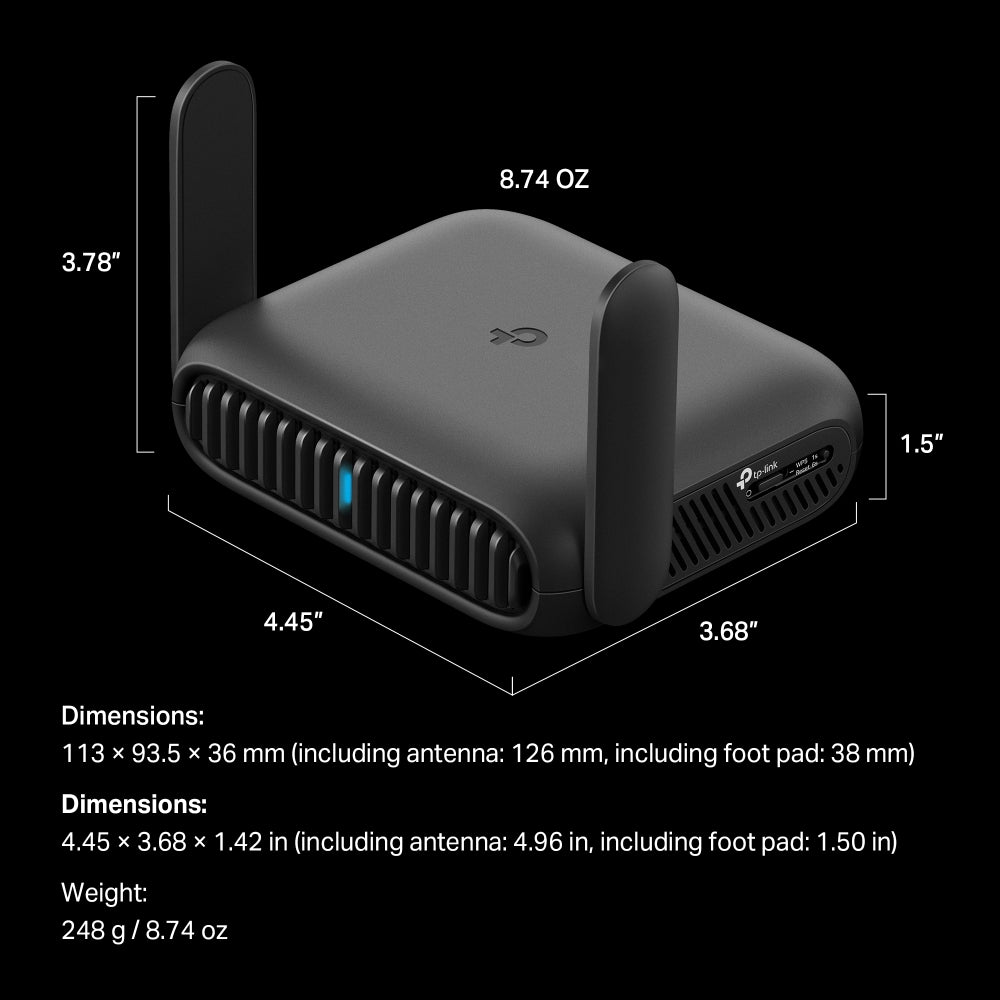 TL-WR3602BE, BE3600 Wi-Fi 7 Travel Router