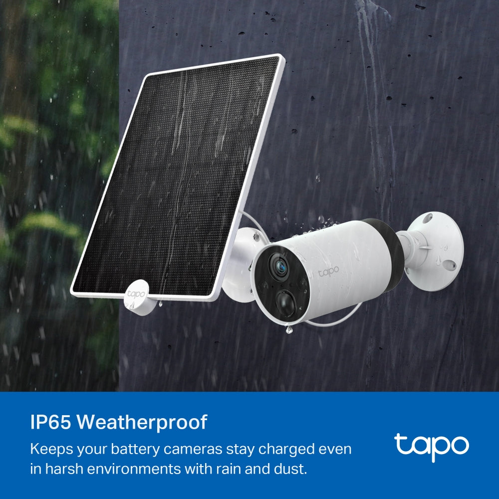 Solar Panel, Non-Stop Solar Power, Work with Battery-Powered Cam, Tapo A200