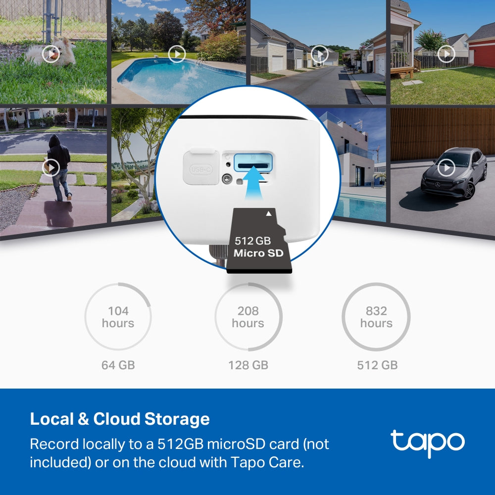 Tapo C400 Battery Outdoor Security Camera, 1080P, Colour Night Vision, Subscription Free