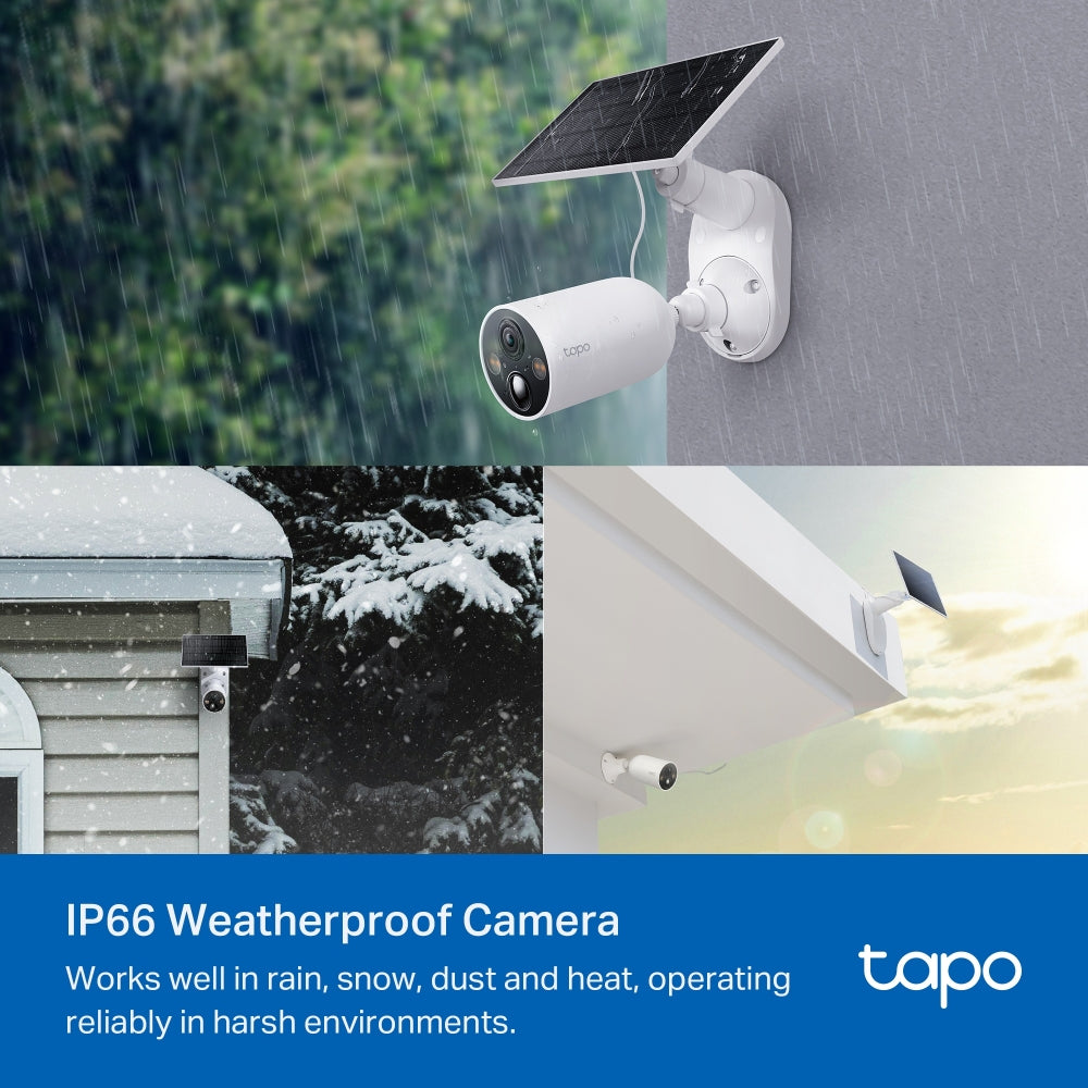 Solar-Powered Security Camera Kit, 2K QHD, Colour Night Vision, Tapo C425 KIT Solar-Powered Security Camera Kit, 2K QHD, Colour Night Vision, Tapo C425 KIT
