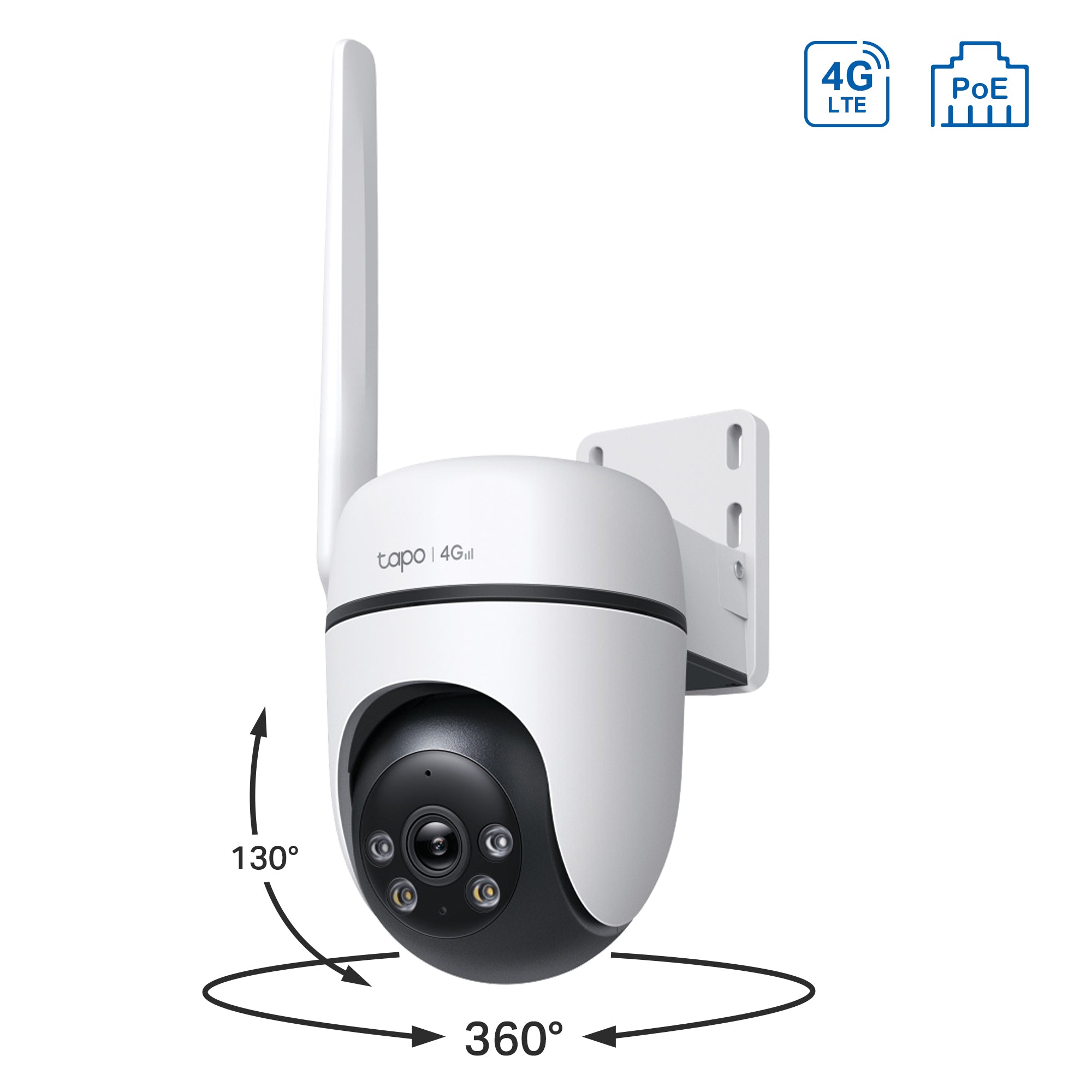 4G LTE/PoE Outdoor Pan Tilt Cam, 1080P, Tapo C501GW