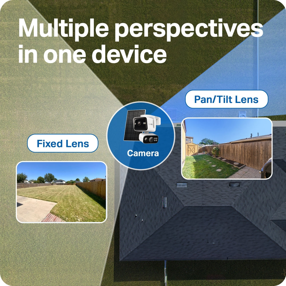 Tapo C675D KIT 4K Solar-Powered Dual-Lens Pan/Tilt Security Camera Kit