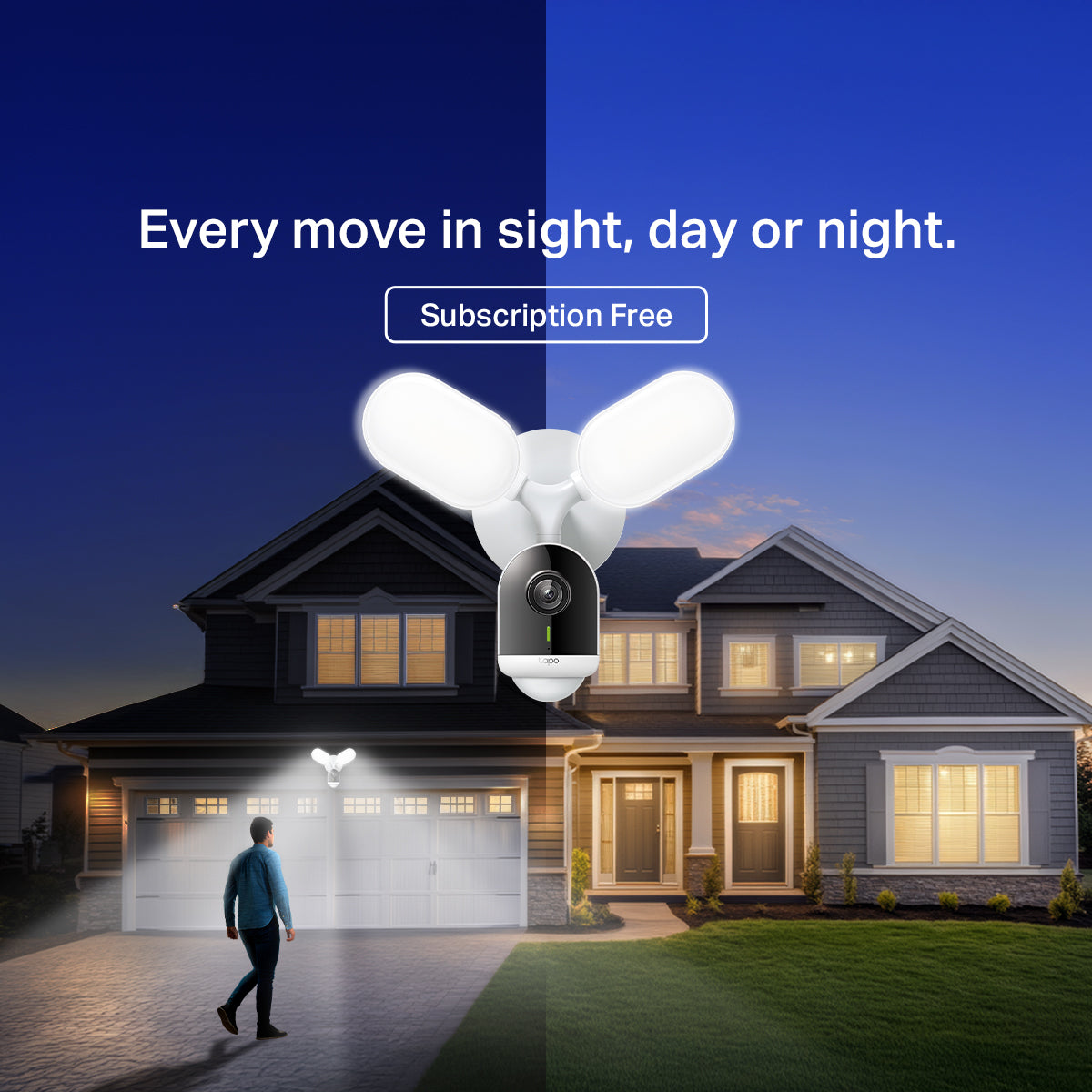 Floodlight Camera, Ultra Bright, 2K QHD