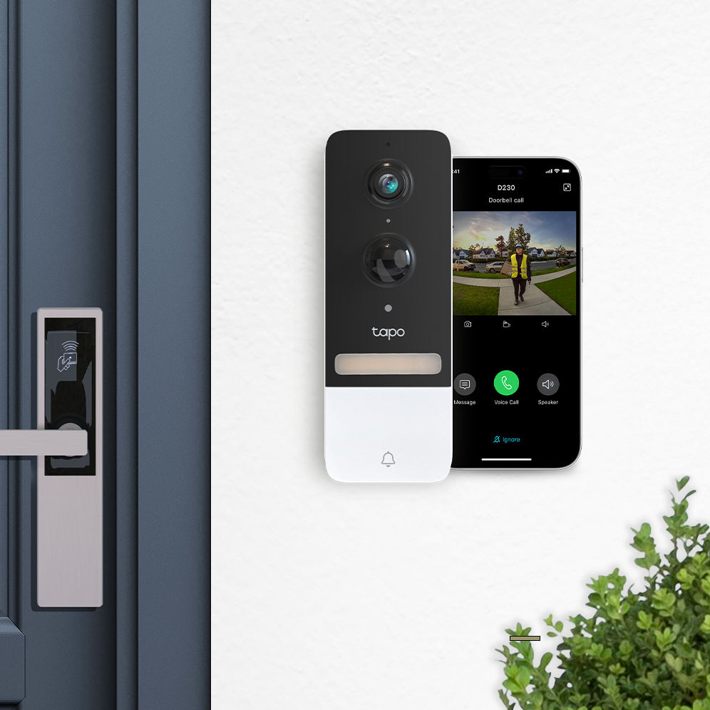 Tapo D230S1 Tapo D230 D230S1 smart video doorbell camera uk with no subscription fees come with ring chime
