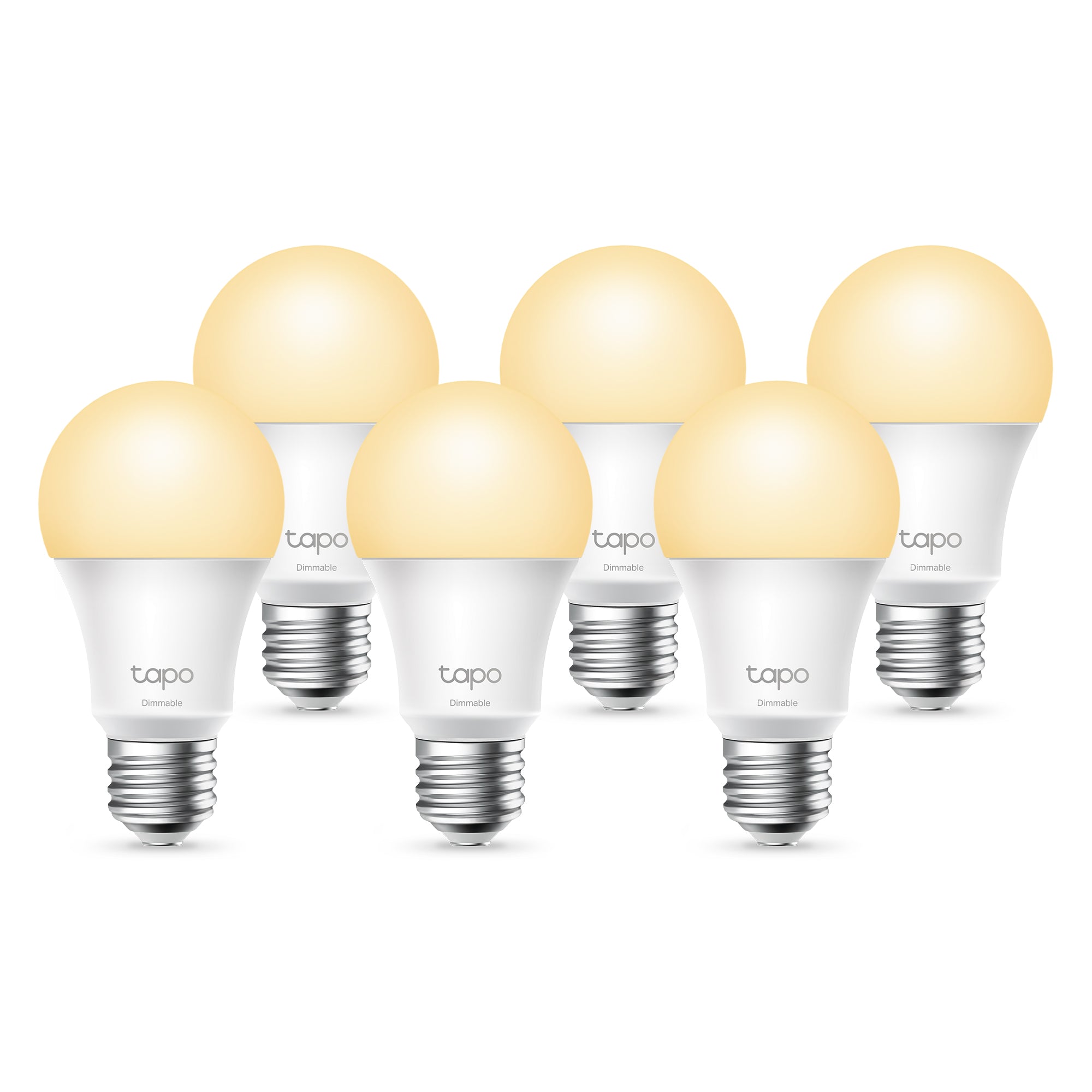 Smart Bulb E27 Dimmable Soft Warm White, Tapo L510E 6-pack