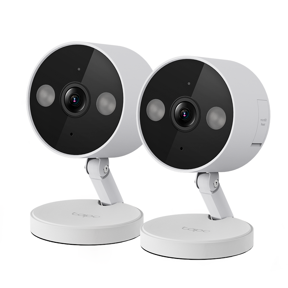 New Indoor/Outdoor Wi-Fi Cam, 2K Clarity Day and Night, Magnetic Mount, Twin Pack