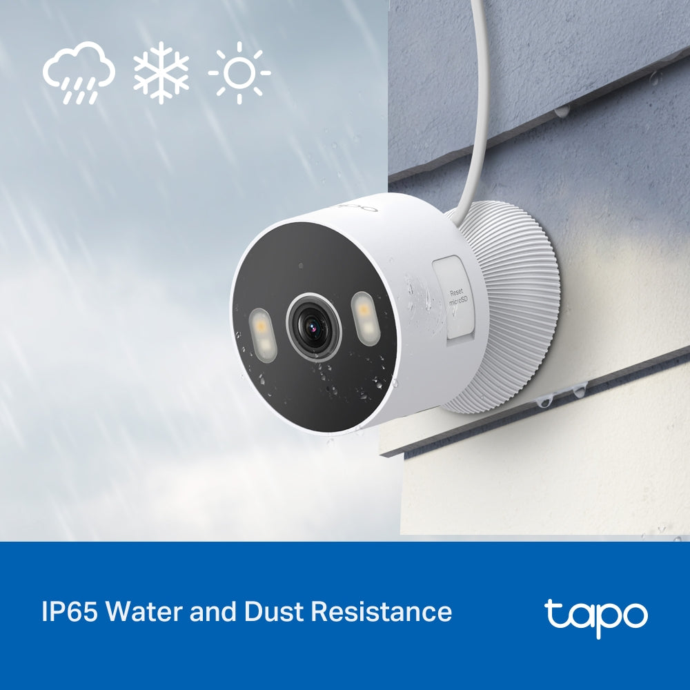 Indoor/Outdoor Wi-Fi Cam, 2K 3MP, Colour Night Vision, Tapo C113