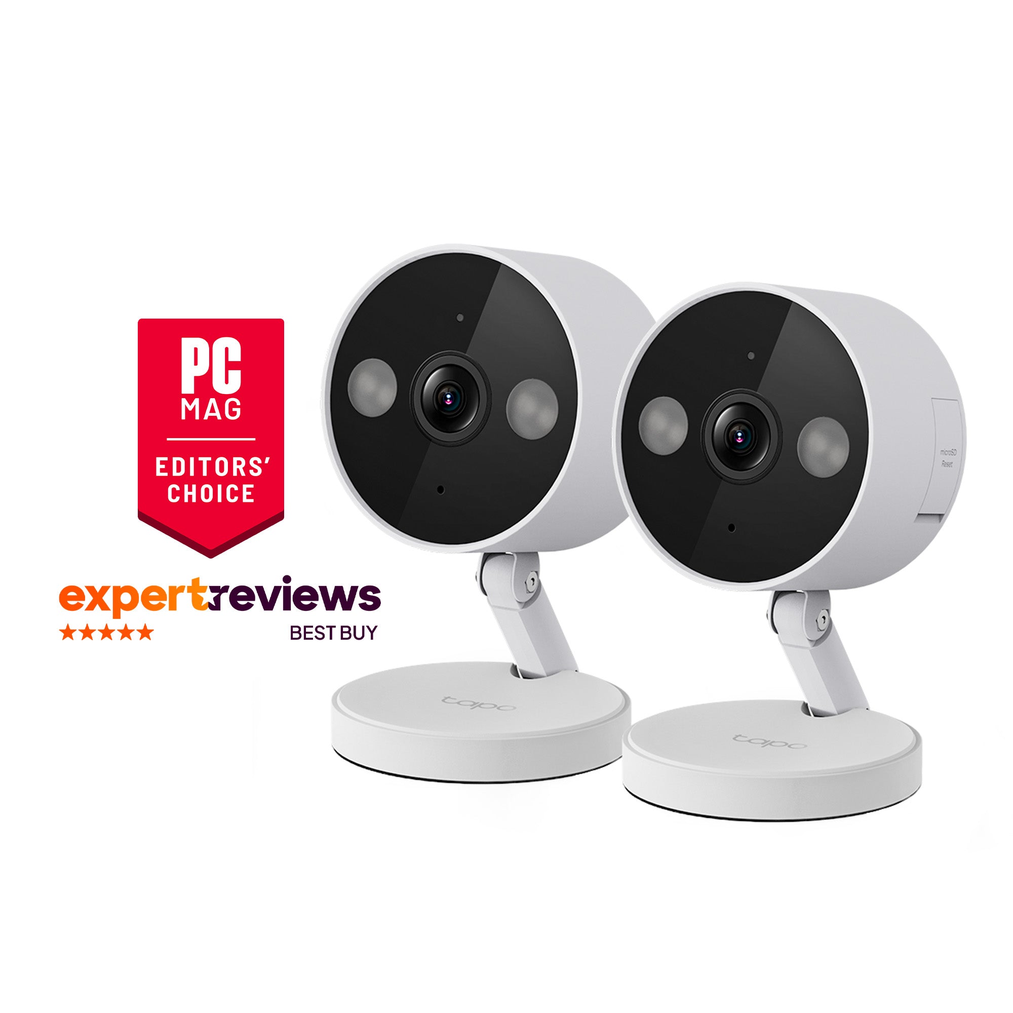 Tapo C120 Indoor/Outdoor 2K Wi-Fi Security Camera Twin with Magnetic Base