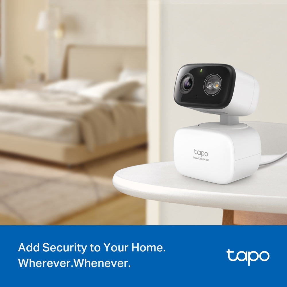 New Indoor/Outdoor Pan Tilt Wi-Fi Camera, 2K 3MP, Full-Colour Night Vision, Tapo C216