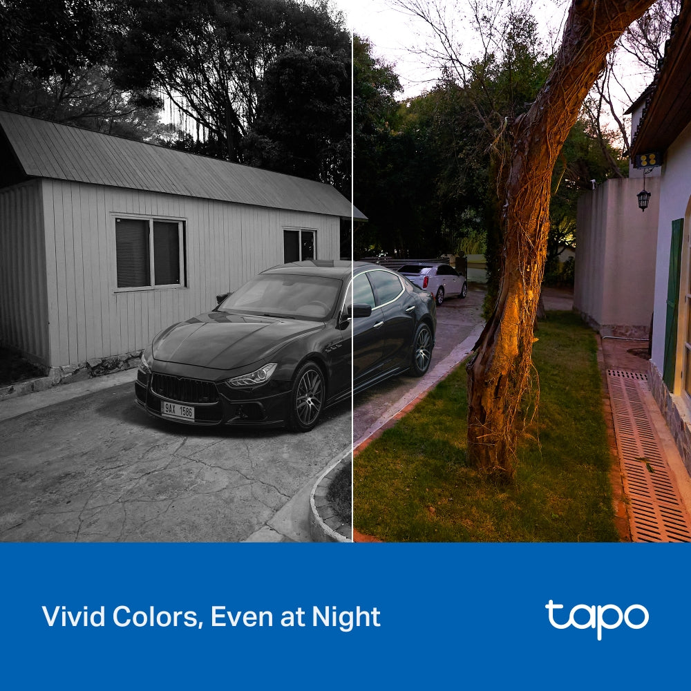 New Indoor/Outdoor Pan Tilt Wi-Fi Camera, 2K 3MP, Full-Colour Night Vision, Tapo C216