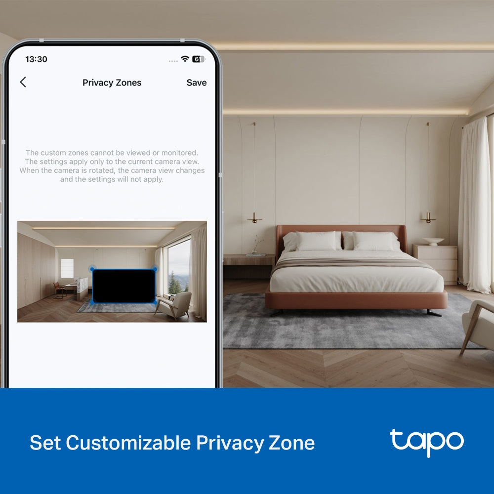 New Indoor/Outdoor Pan Tilt Wi-Fi Camera, 2K 3MP, Full-Colour Night Vision, Tapo C216