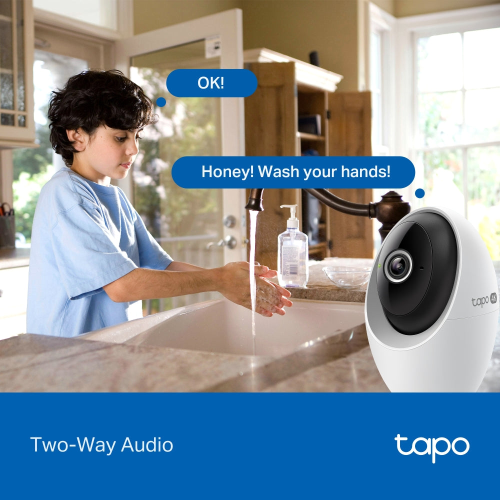 4K Clarity Indoor Pan Tilt Security Wi-Fi Cam, Enhanced Night Vision, Tapo C260
